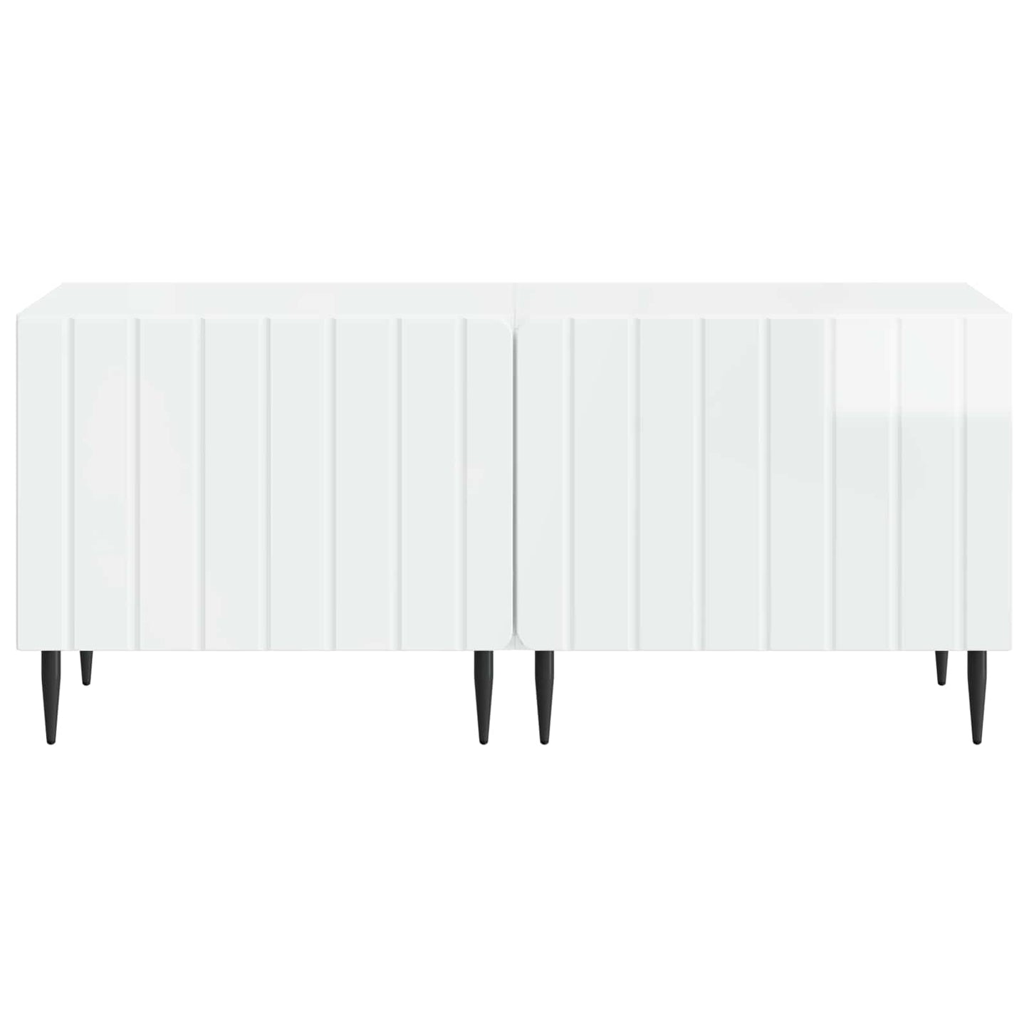 vidaXL TV Cabinet High Gloss White Engineered Wood