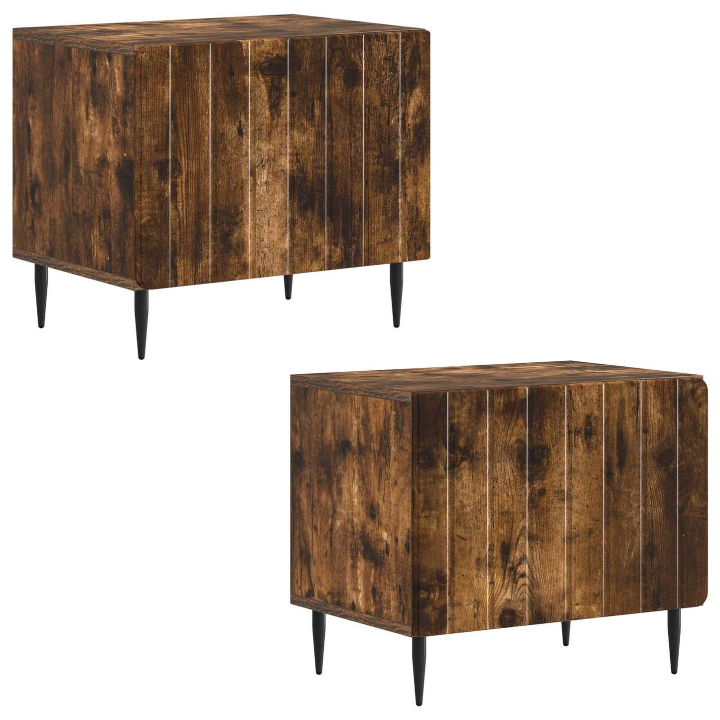 vidaXL TV Cabinet Smoked Oak Engineered Wood