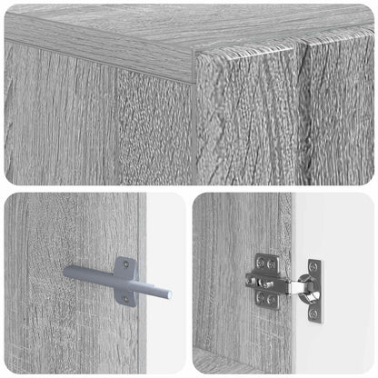 vidaXL TV Cabinet Grey Sonoma Engineered Wood