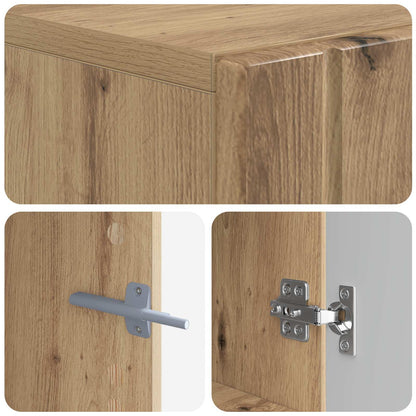 vidaXL TV Cabinet Artisan Oak Engineered Wood