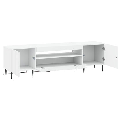 vidaXL LED TV Cabinet White Engineered Wood