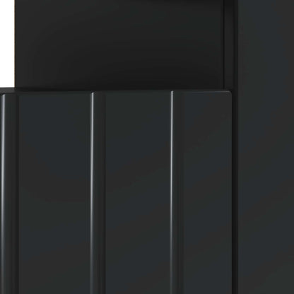 vidaXL LED TV Cabinet Black Engineered Wood