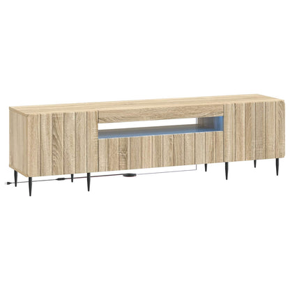 vidaXL LED TV Cabinet Sonoma Oak Engineered Wood