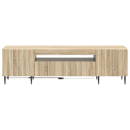 vidaXL LED TV Cabinet Sonoma Oak Engineered Wood