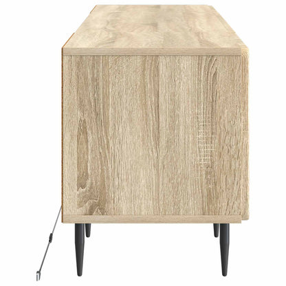 vidaXL LED TV Cabinet Sonoma Oak Engineered Wood