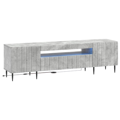 vidaXL LED TV Cabinet Concrete Grey Engineered Wood