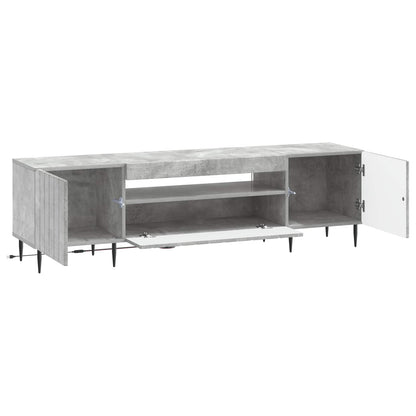 vidaXL LED TV Cabinet Concrete Grey Engineered Wood
