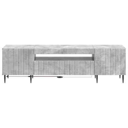 vidaXL LED TV Cabinet Concrete Grey Engineered Wood
