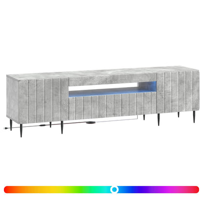 vidaXL LED TV Cabinet Concrete Grey Engineered Wood
