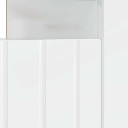vidaXL LED TV Cabinet High Gloss White Engineered Wood