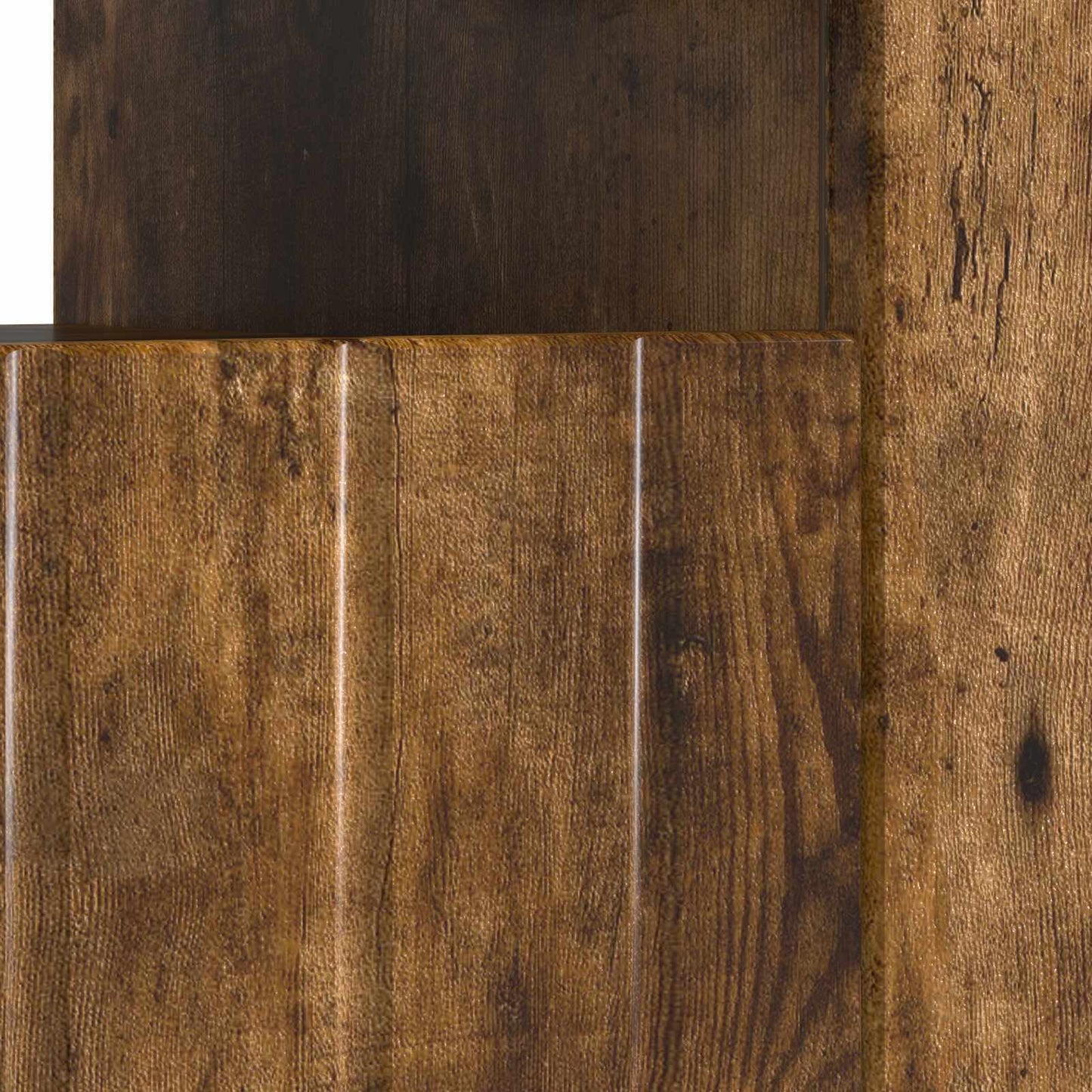 vidaXL LED TV Cabinet Smoked Oak Engineered Wood