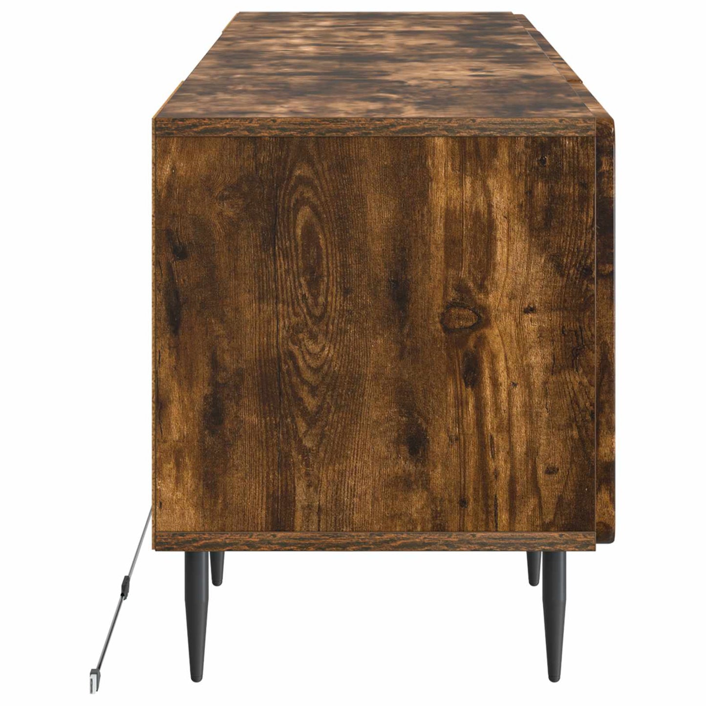 vidaXL LED TV Cabinet Smoked Oak Engineered Wood