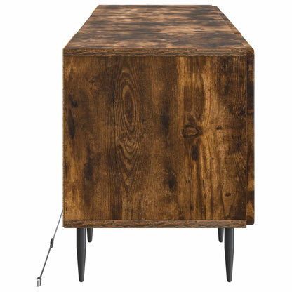 vidaXL LED TV Cabinet Smoked Oak Engineered Wood