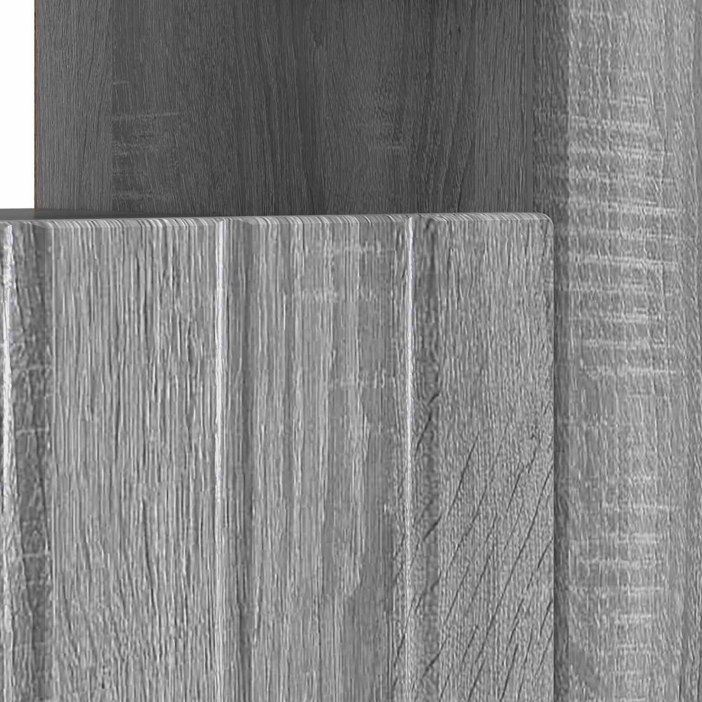 vidaXL LED TV Cabinet Grey Sonoma Engineered Wood