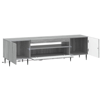 vidaXL LED TV Cabinet Grey Sonoma Engineered Wood