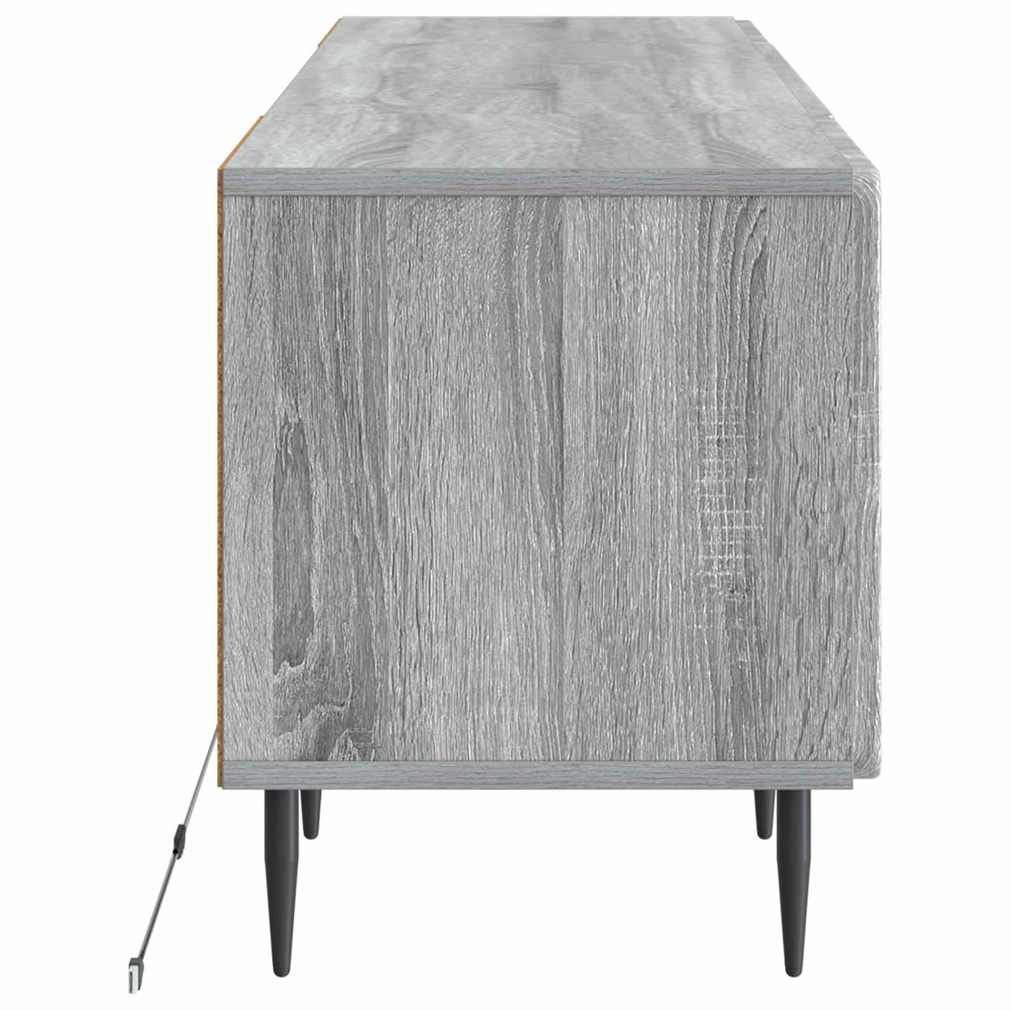vidaXL LED TV Cabinet Grey Sonoma Engineered Wood