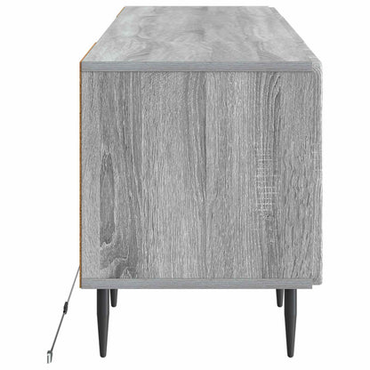 vidaXL LED TV Cabinet Grey Sonoma Engineered Wood