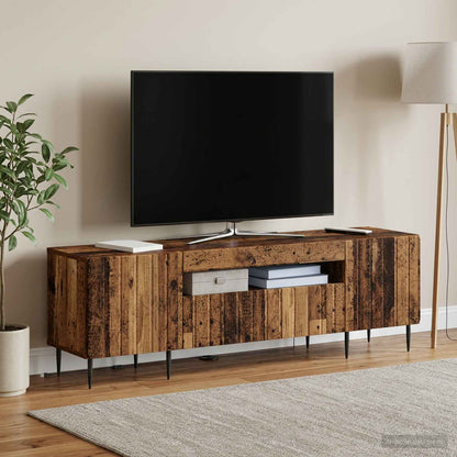 vidaXL LED TV Cabinet Old Wood Engineered Wood