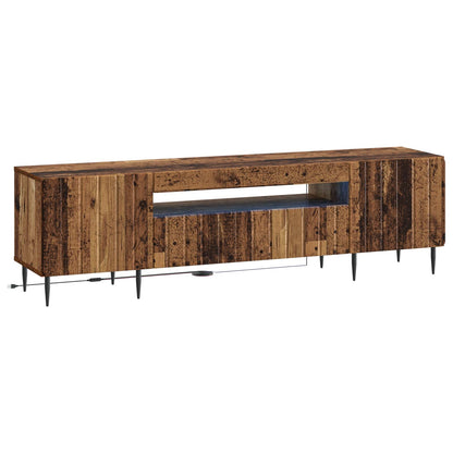 vidaXL LED TV Cabinet Old Wood Engineered Wood