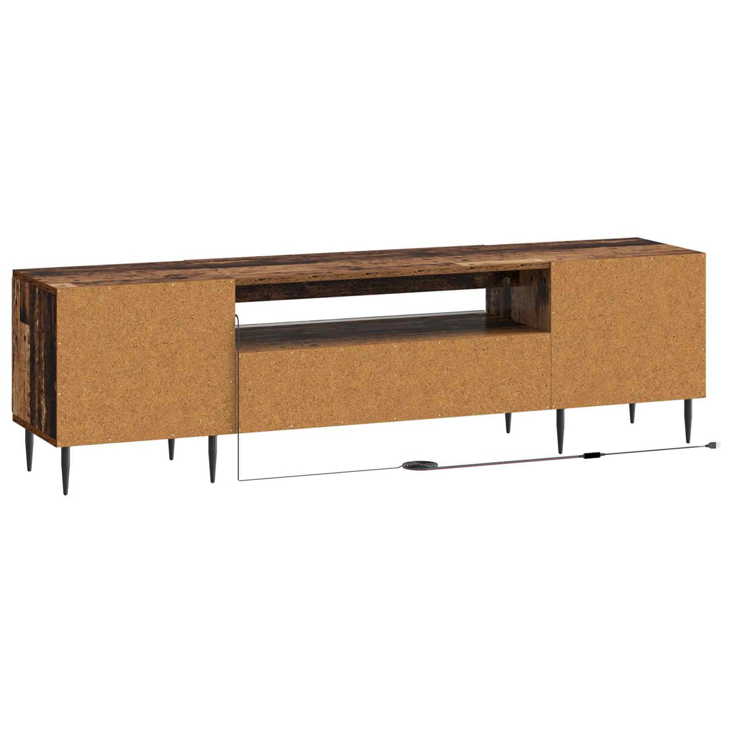 vidaXL LED TV Cabinet Old Wood Engineered Wood