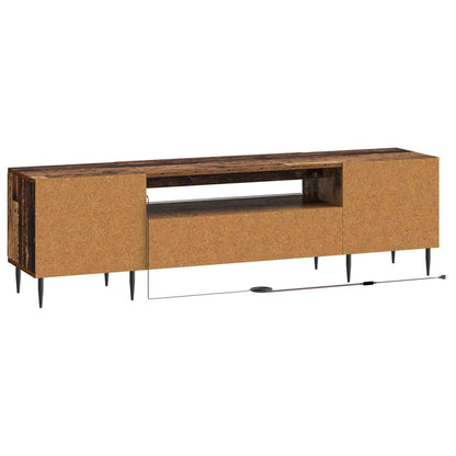 vidaXL LED TV Cabinet Old Wood Engineered Wood