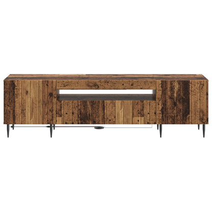 vidaXL LED TV Cabinet Old Wood Engineered Wood