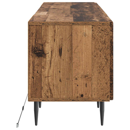 vidaXL LED TV Cabinet Old Wood Engineered Wood