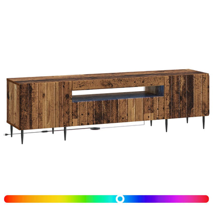 vidaXL LED TV Cabinet Old Wood Engineered Wood