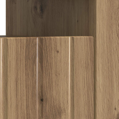 vidaXL LED TV Cabinet Artisan Oak Engineered Wood