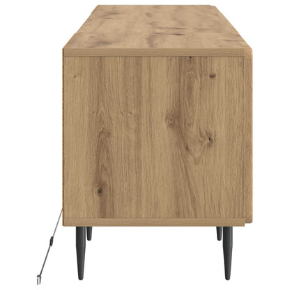vidaXL LED TV Cabinet Artisan Oak Engineered Wood