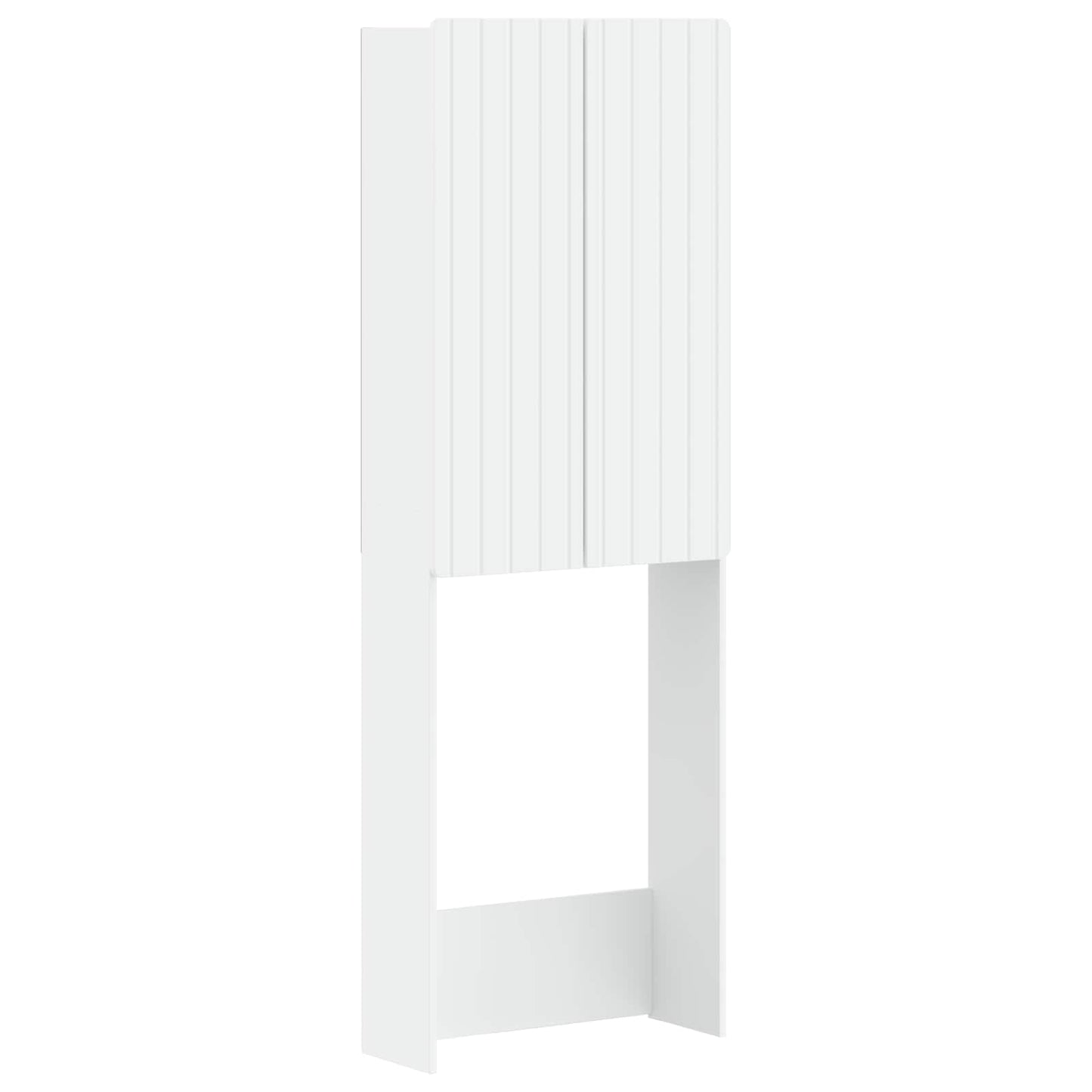 vidaXL Toilet Cabinet ZWOLLE White 66 x 25.5 x 190 cm Engineered Wood