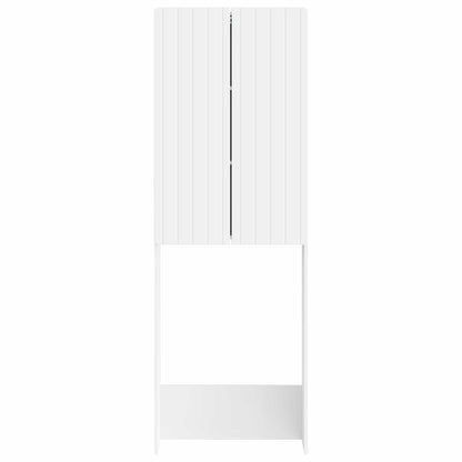 vidaXL Toilet Cabinet ZWOLLE White 66 x 25.5 x 190 cm Engineered Wood