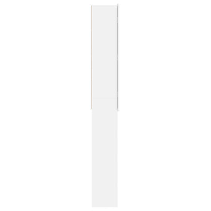 vidaXL Toilet Cabinet ZWOLLE White 66 x 25.5 x 190 cm Engineered Wood