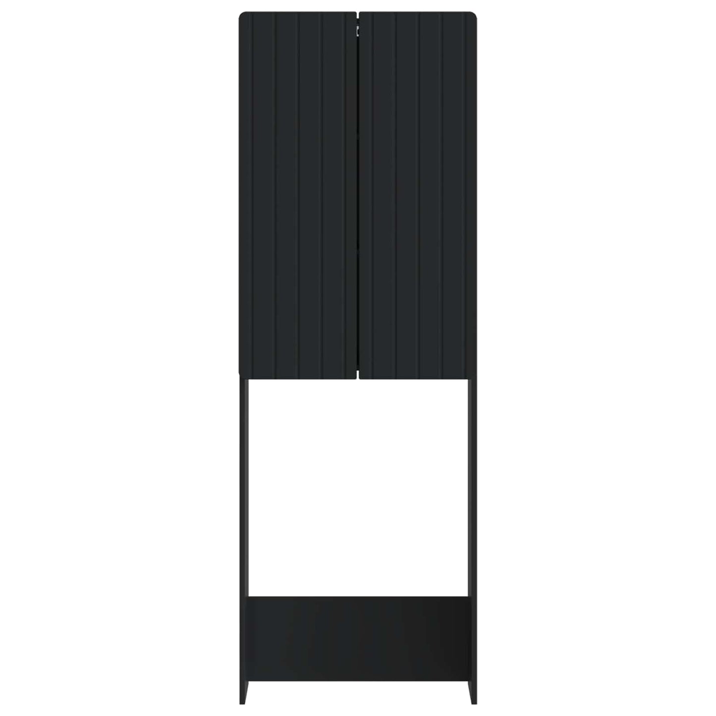 vidaXL Toilet Cabinet ZWOLLE Black 66 x 25.5 x 190 cm Engineered Wood