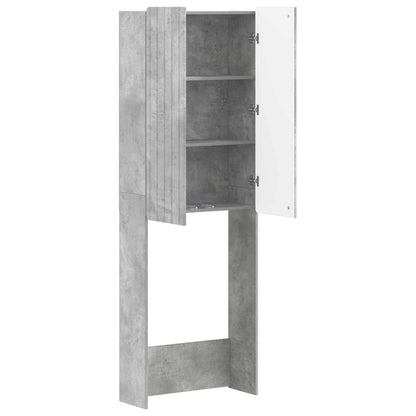 vidaXL Toilet Cabinet ZWOLLE Concrete Grey 66 x 25.5 x 190 cm