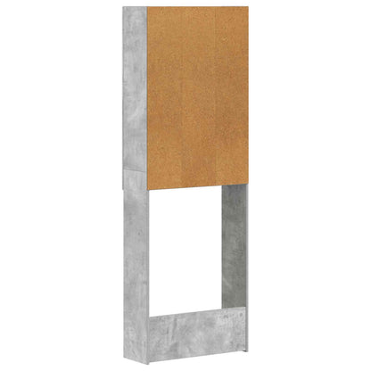 vidaXL Toilet Cabinet ZWOLLE Concrete Grey 66 x 25.5 x 190 cm