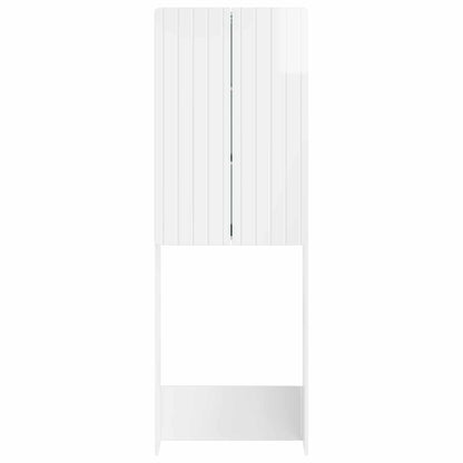 vidaXL Toilet Cabinet ZWOLLE High Gloss White 66 x 25.5 x 190 cm