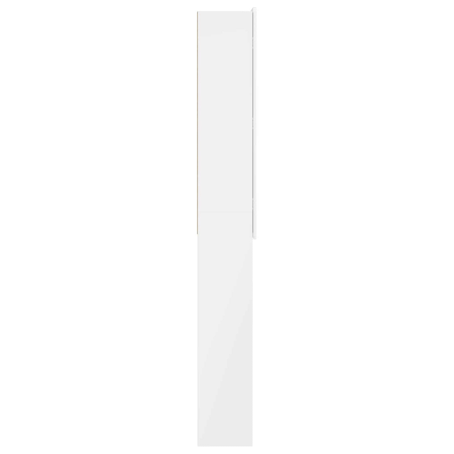 vidaXL Toilet Cabinet ZWOLLE High Gloss White 66 x 25.5 x 190 cm
