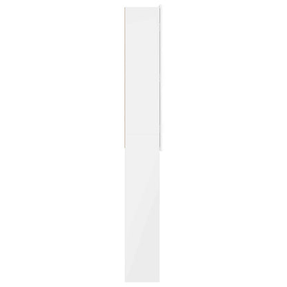vidaXL Toilet Cabinet ZWOLLE High Gloss White 66 x 25.5 x 190 cm