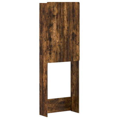 vidaXL Toilet Cabinet ZWOLLE Smoked Oak 66 x 25.5 x 190 cm