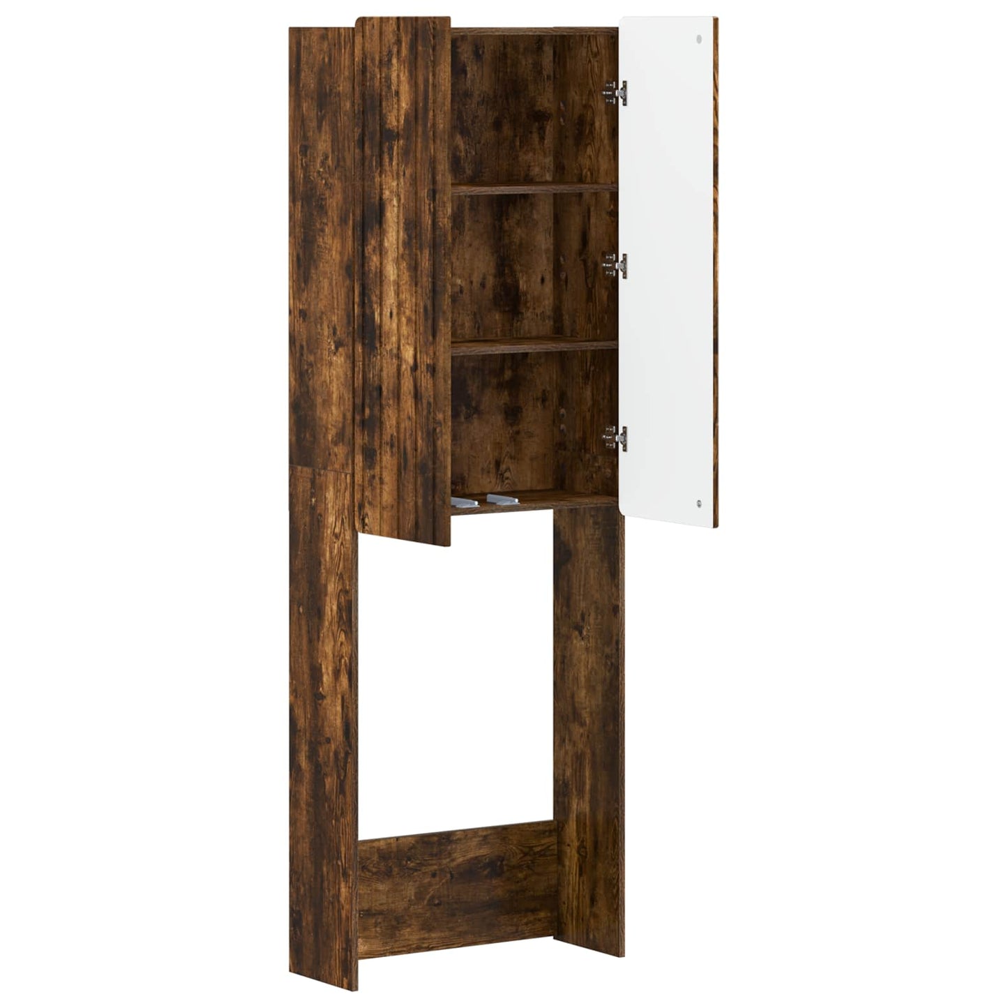 vidaXL Toilet Cabinet ZWOLLE Smoked Oak 66 x 25.5 x 190 cm