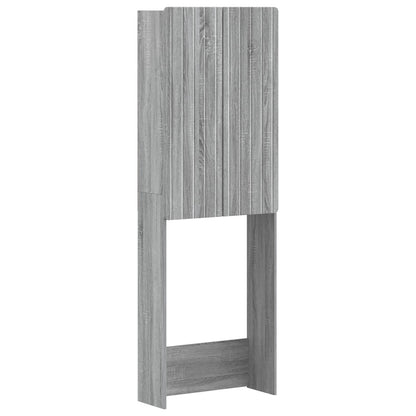 vidaXL Toilet Cabinet ZWOLLE Grey Sonoma 66 x 25.5 x 190 cm