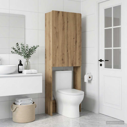 vidaXL Toilet Cabinet ZWOLLE Artisan Oak 66 x 25.5 x 190 cm