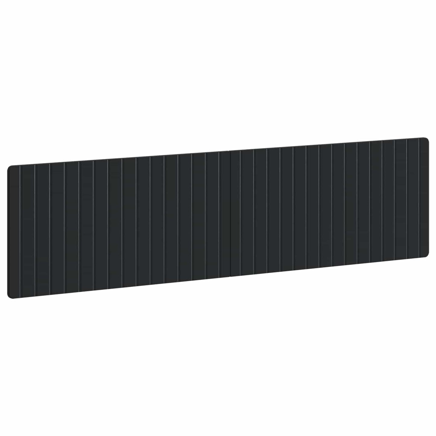 vidaXL Wall-Mounted Headboard ZWOLLE Black Engineered Wood