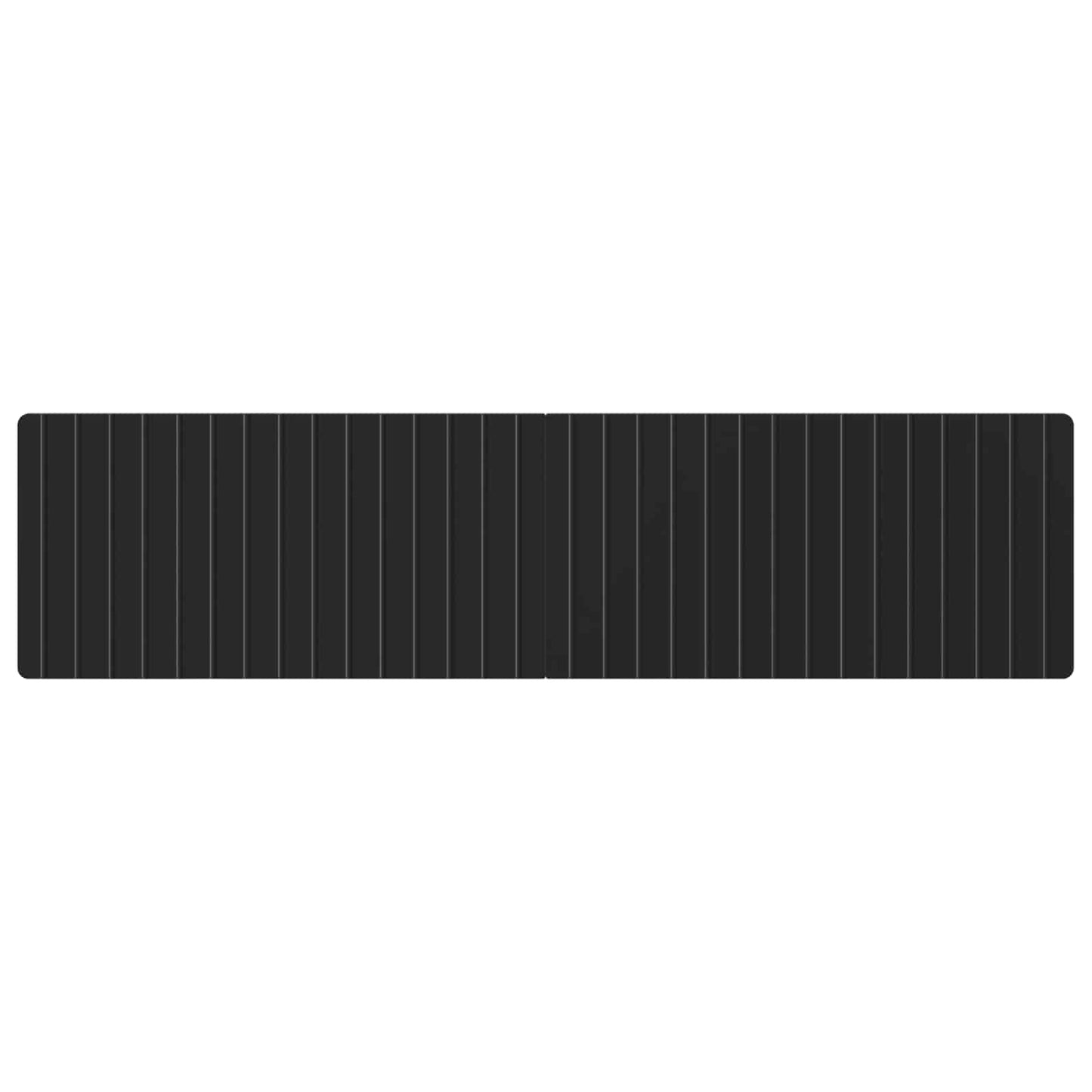 vidaXL Wall-Mounted Headboard ZWOLLE Black Engineered Wood