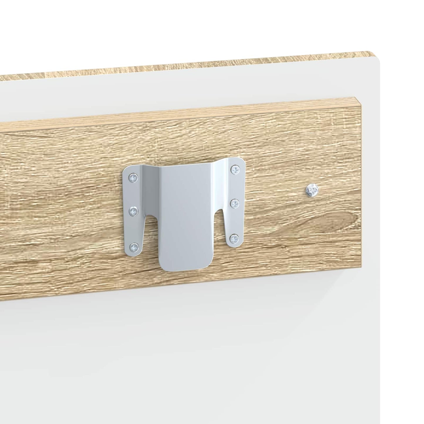 vidaXL Wall-Mounted Headboard ZWOLLE Sonoma Oak Engineered Wood