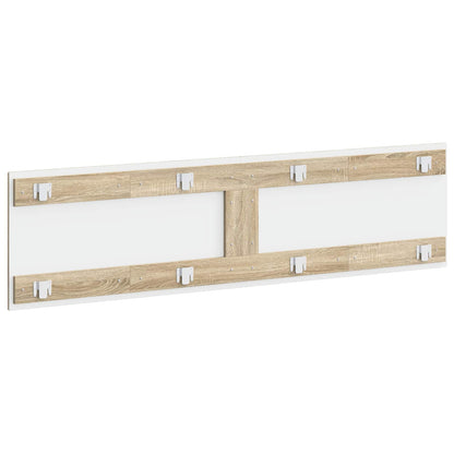 vidaXL Wall-Mounted Headboard ZWOLLE Sonoma Oak Engineered Wood