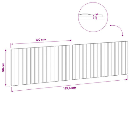 vidaXL Wall-Mounted Headboard ZWOLLE Sonoma Oak Engineered Wood