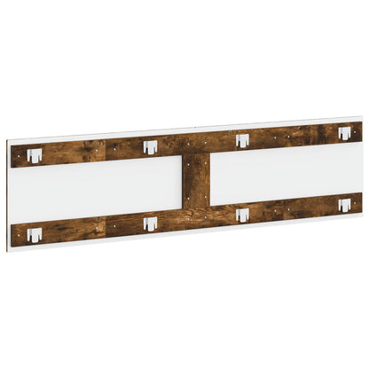 vidaXL Wall-Mounted Headboard ZWOLLE Smoked Oak Engineered Wood