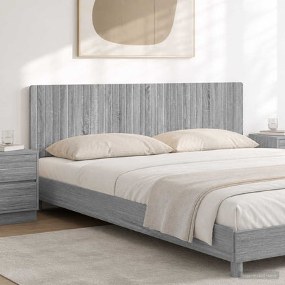 vidaXL Wall-Mounted Headboard ZWOLLE Grey Sonoma Engineered Wood
